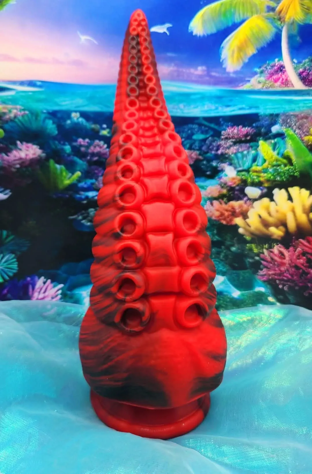 Dildo Chubby Tentacle Red